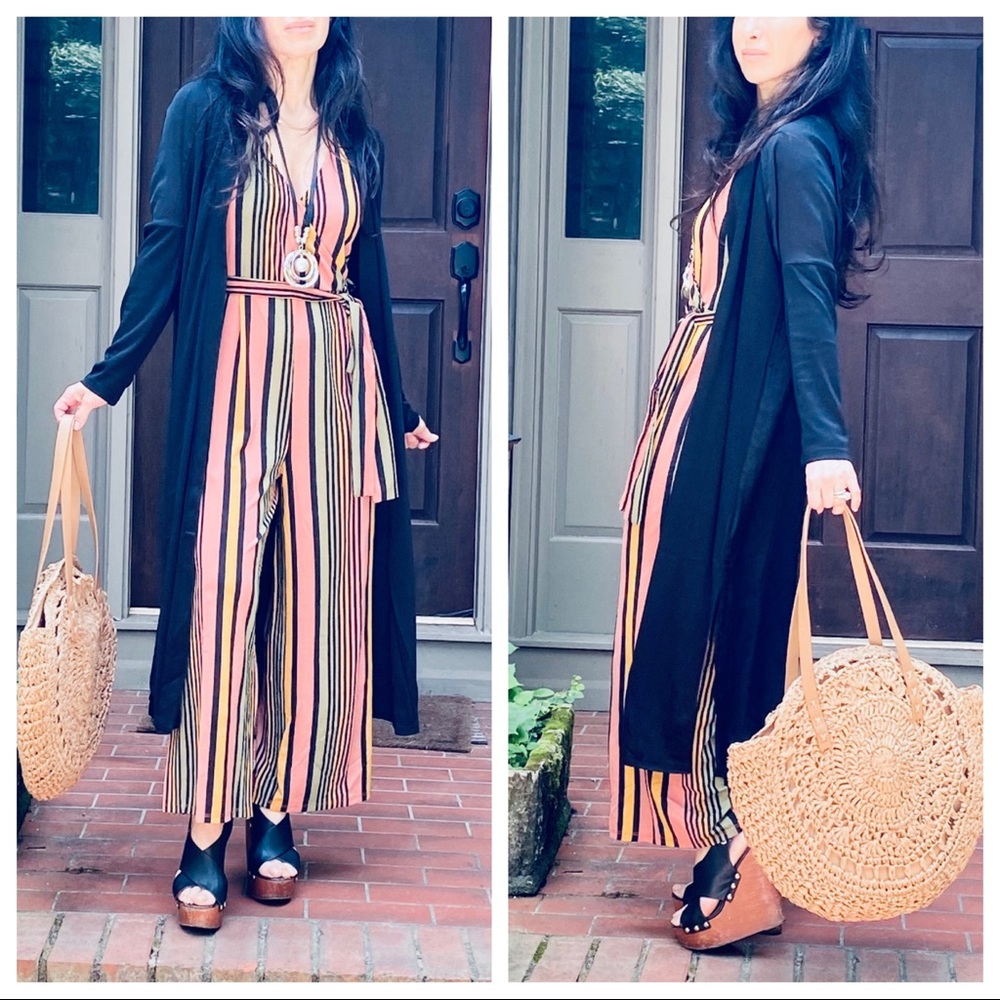 MOST FABULOUS STRIPED TANK ANKLE JUMPSUIT - Picture 9 of 9